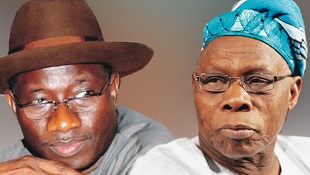 President Goodluck Jonathan and former President Olusegun Obasanjo